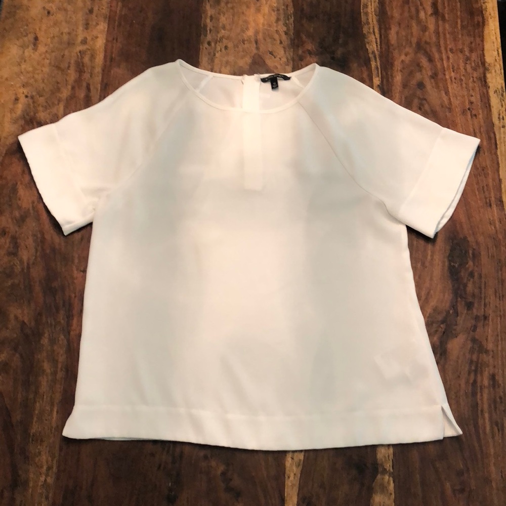 EUC Banana Republic top with exposed zipper back